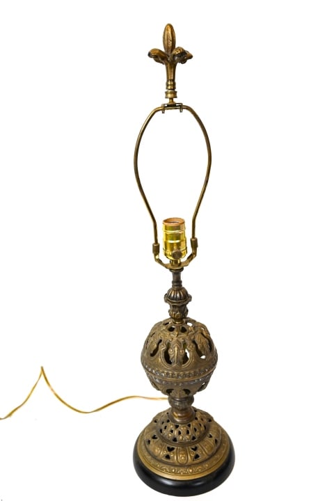 Indo Persian Brass Incense Burner Form Lamp (1 of 8)