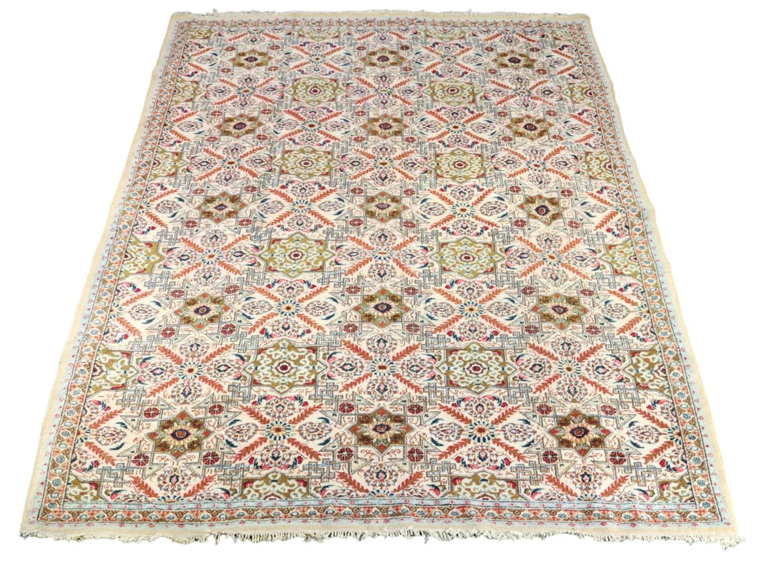 Indo-Persian Hand Woven Wool Rug (1 of 9)