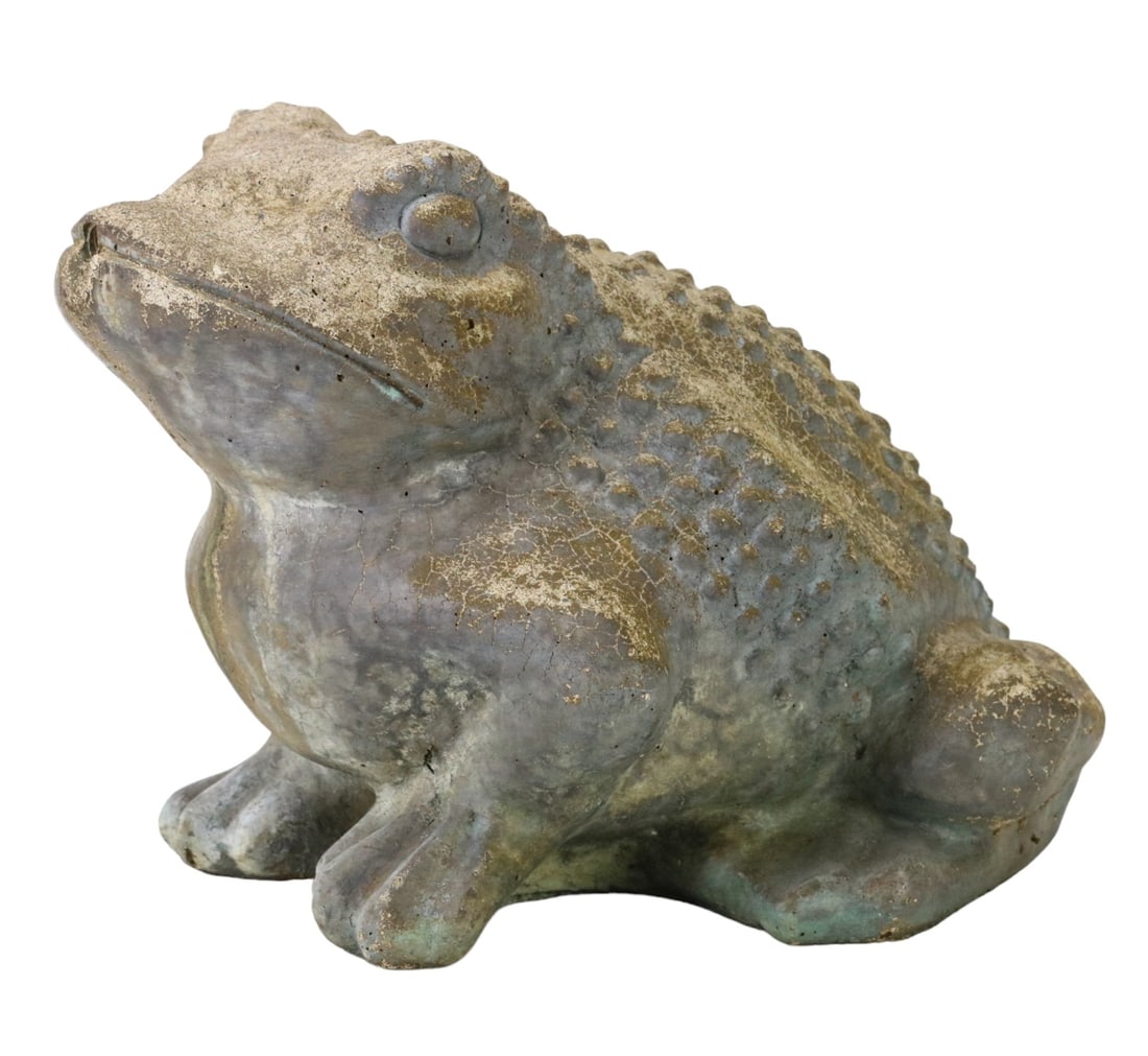 Concrete Toad Outdoor Garden Statue (1 of 8)