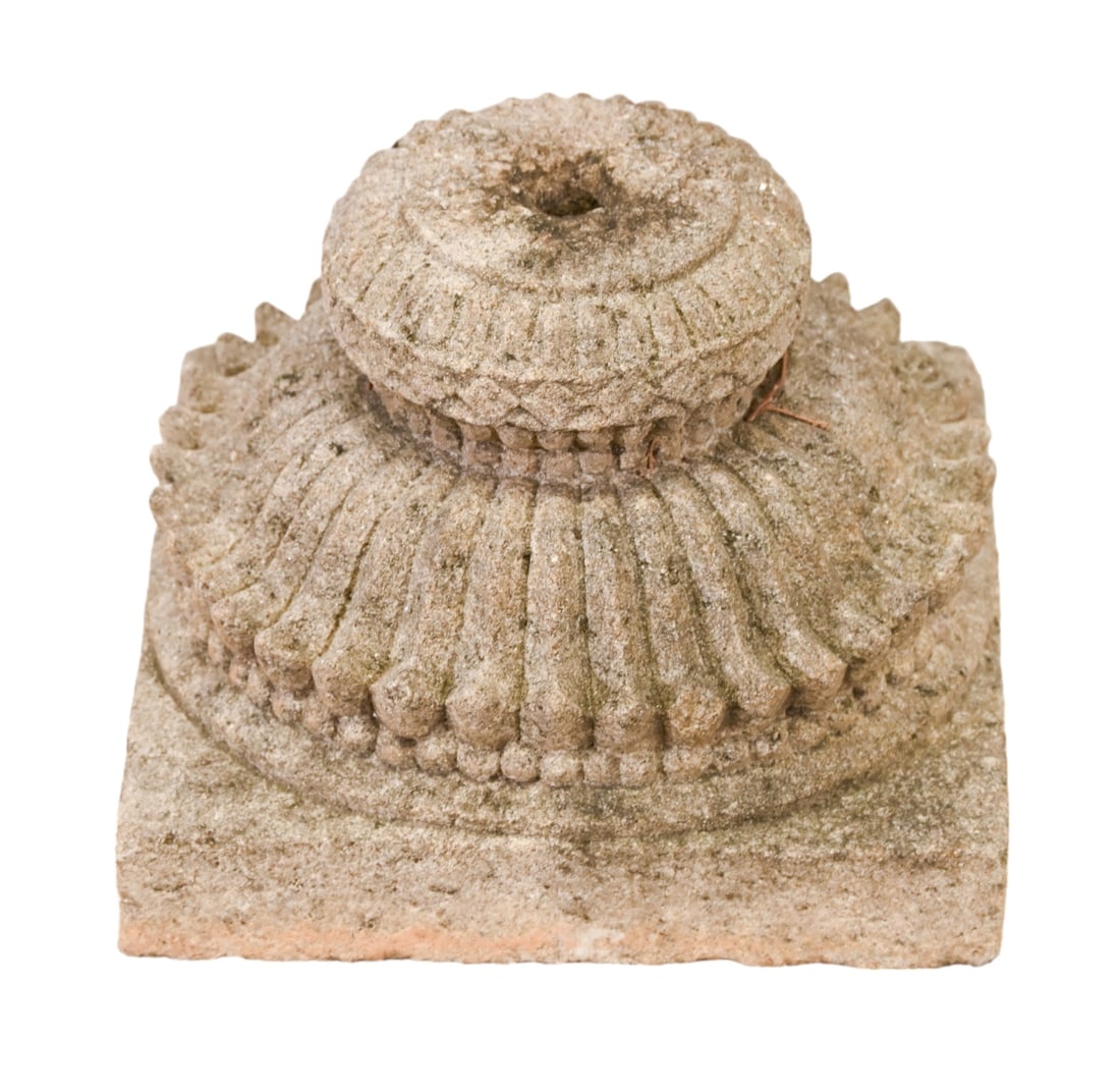 Outdoor Cast Cement Pedestal Base (1 of 11)