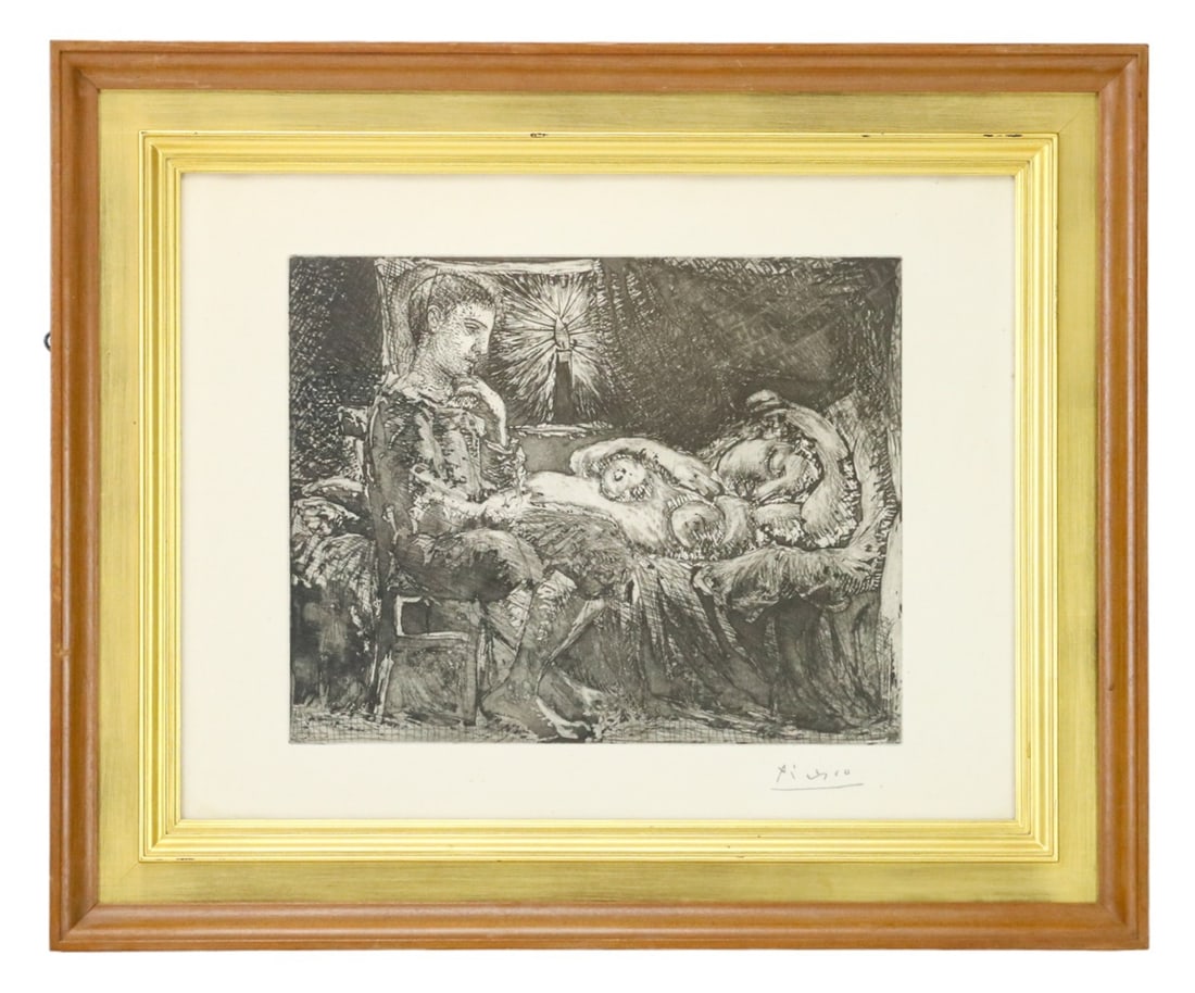 Picasso Signed Engraving Garson et Dormeuse 1934 (1 of 12)