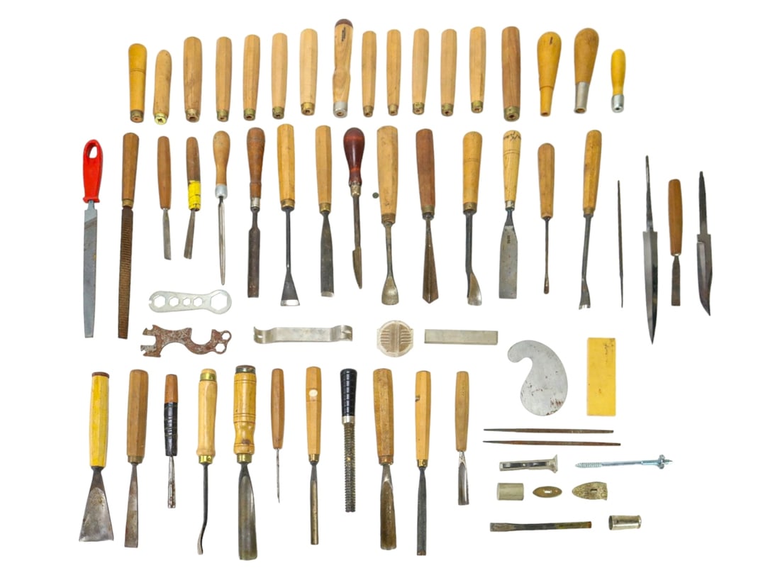 Large Vintage Set Woodworking & Carving Tools (1 of 12)