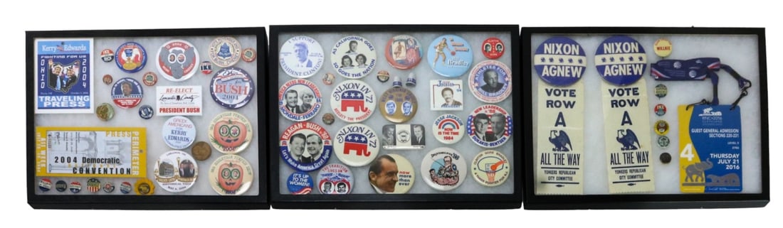 Collection USA Presidential Campaign Buttons Boxed (1 of 18)