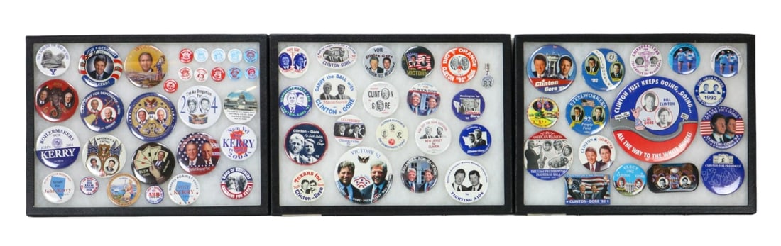 Collection USA Presidential Campaign Buttons Boxed (1 of 17)