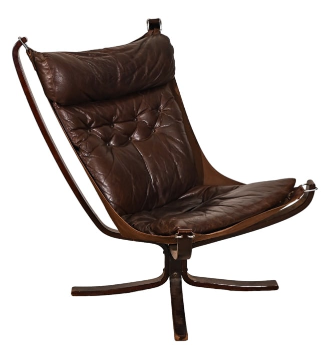 MCM Sigurd Ressell for Vatne Mobler Falcon Chair: Mid Century Modern Sigurd Ressell for Vatne Mobler Falcon Chair. Measures 35 inches x 24 inches x 6 inches, seat height 16 inches.