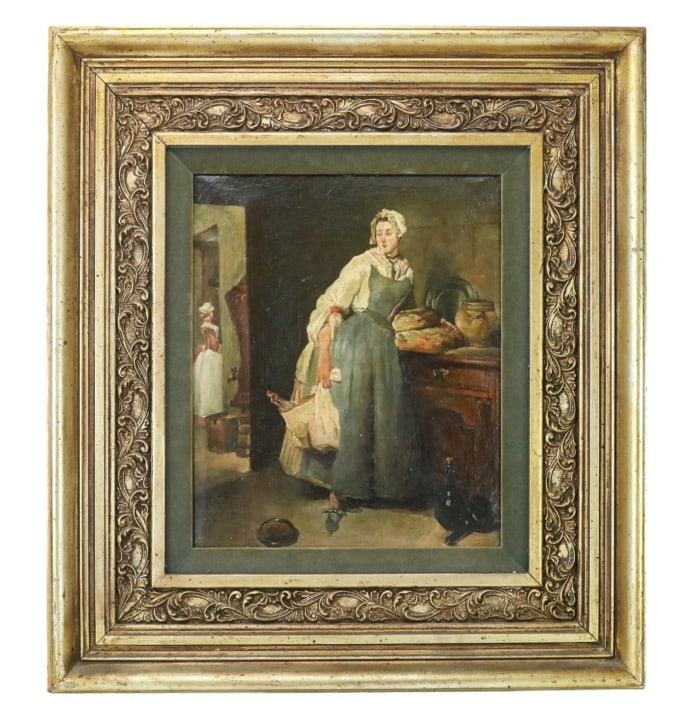 After Jean Simeon Chardin Oil Painting Framed (1 of 10)