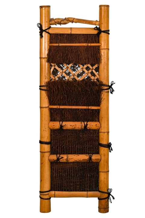 Vintage Japanese Bamboo Bonsai Garden Fence: Vintage Japanese Bamboo Bonsai Garden Fence.Measures 66 inches x 24 inches x 4 inches.