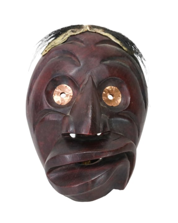 Vintage Native American Carved False Face Mask (1 of 9)
