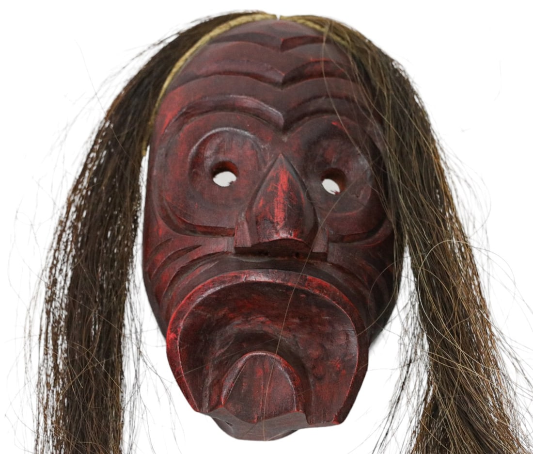 Vintage Native American Carved False Face Mask (1 of 9)