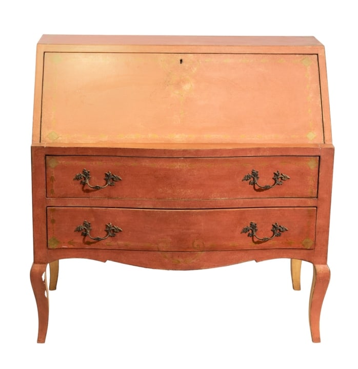 French Country Rustic Drop Front Secretary Desk (1 of 15)