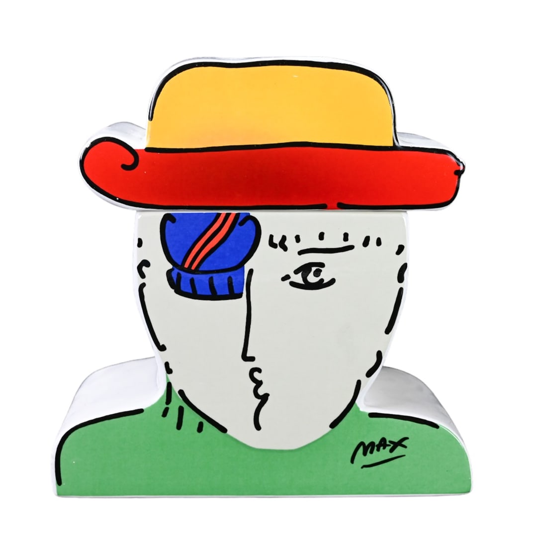 Peter Max 1989 Zero Man 2-Piece Cookie Jar (1 of 11)