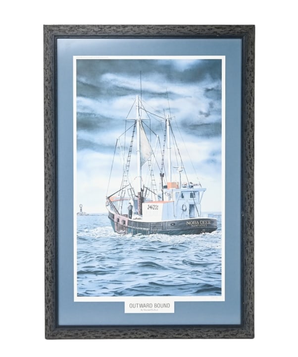 Marshall DuBock Signed Print Nantucket Boat (1 of 12)