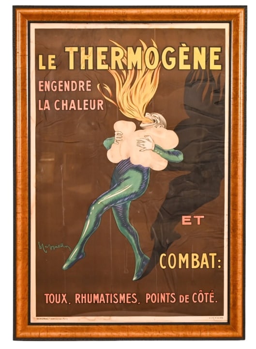 Vintage 1930's Le Thermogene Poster Framed (1 of 11)