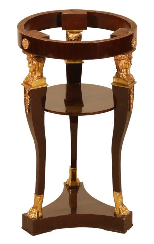 French Empire Gilt Bronze Mounted Table Base (1 of 9)