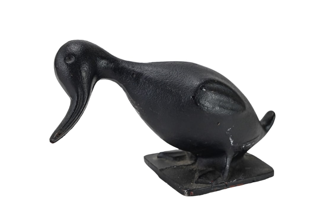 Mid C Cast Iron Powder Coated Duck Door Stop (1 of 10)