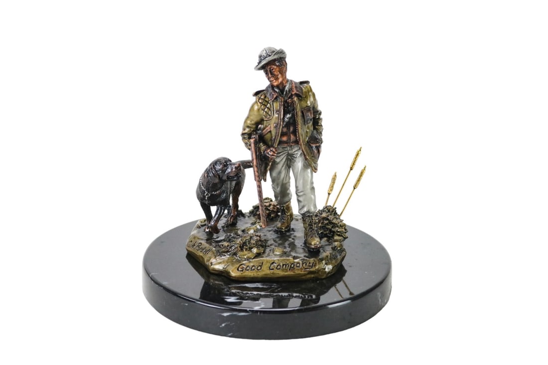 Legends USA Mixed Media Hunter & Dog Sculpture LE (1 of 13)