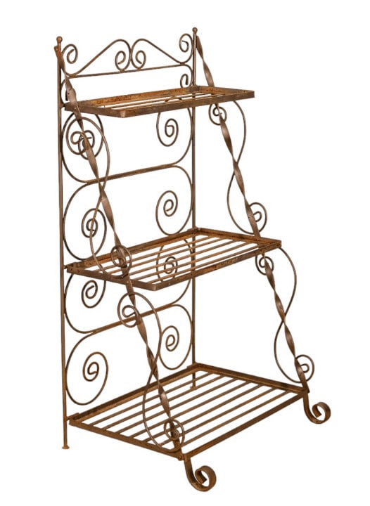Vintage Wrought Iron Plant Stand / Shelf (1 of 15)