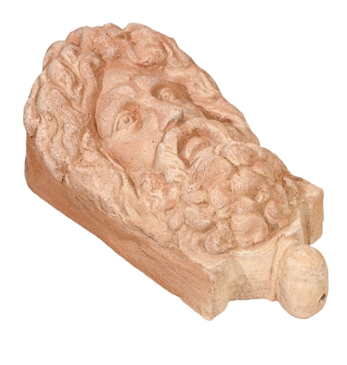 Vintage Cast Stone Hanging Figural Planter (1 of 8)