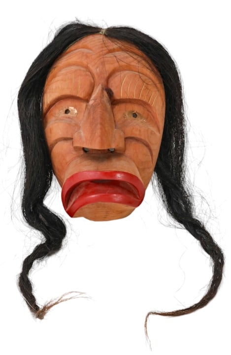 Vintage Native American Carved False Face Mask (1 of 10)