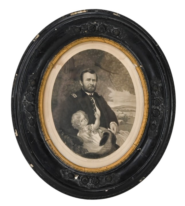 Antique Civil War Period Engraving General Grant (1 of 9)