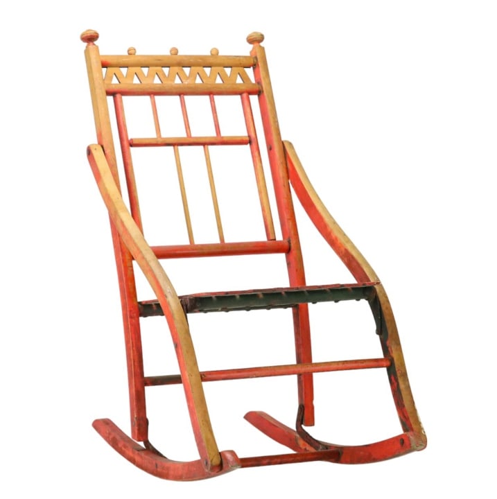 Antique Foldable Rocking Chair (1 of 18)