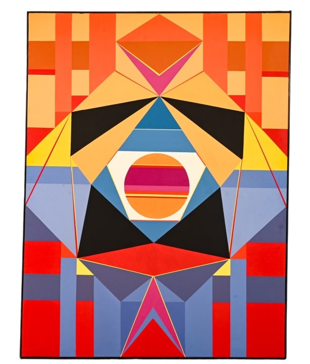 Mural Size Acrylic Geometric Abstract Painting (1 of 15)