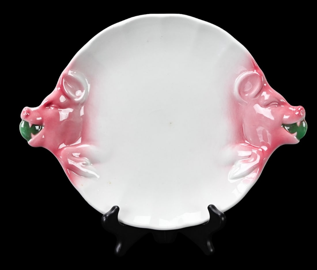 Vintage Rorstrand Sweden Porcelain Pig Platter (1 of 8)