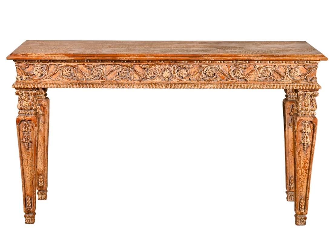Italian Renaissance Revival Style Carved Table (1 of 12)
