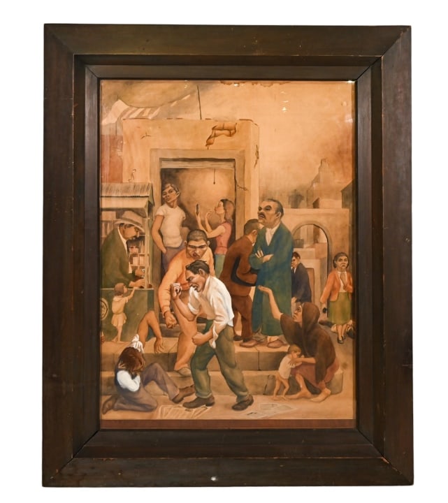 Works Progress Administration Watercolor Study (1 of 14)