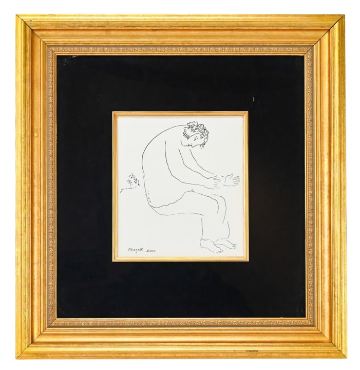 Marc Chagall Le Corps Idea Lithograph in Black Ink (1 of 10)