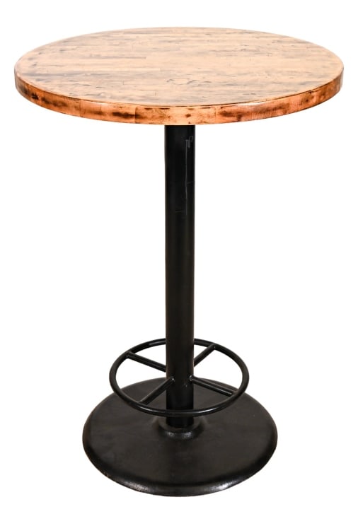 Modern Rustic Bistro Round Bar Table (1 of 12)