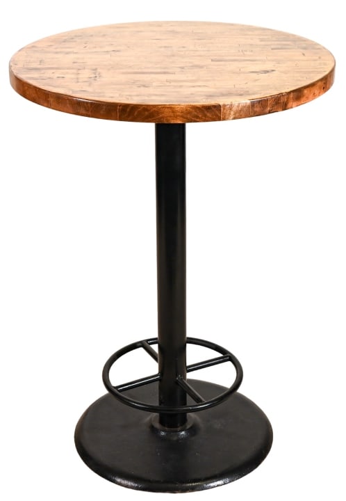 Modern Rustic Bistro Round Bar Table (1 of 13)