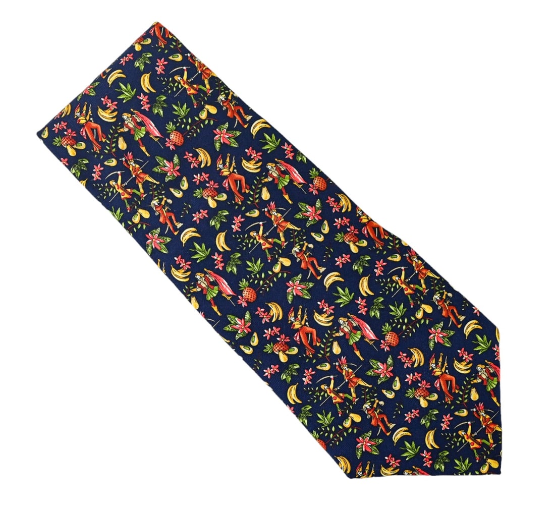 Salvatore Ferragamo Men's Silk Tie Sword Fight (1 of 10)