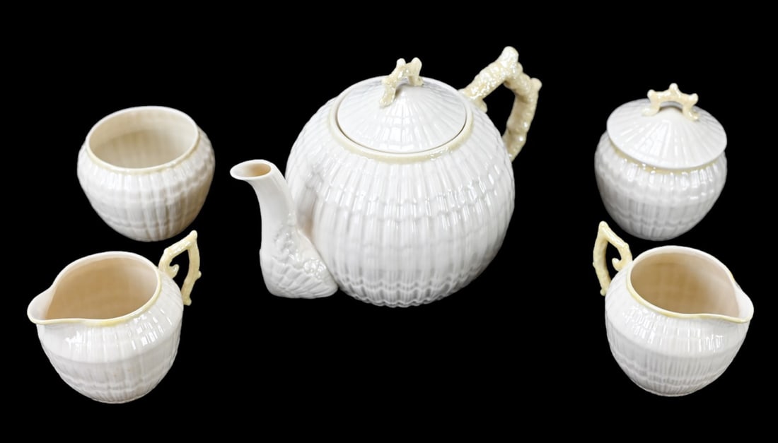 Belleek Ireland Porcelain Tea Service Set (1 of 9)