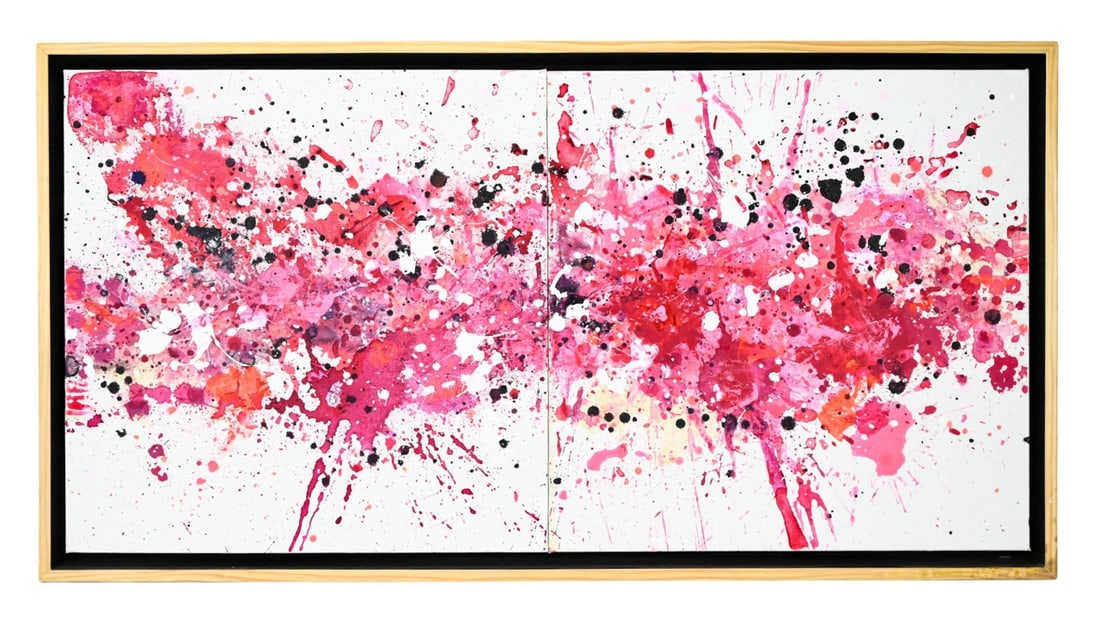 J. Steven Manolis Signed Abstract Acrylic Painting (1 of 10)