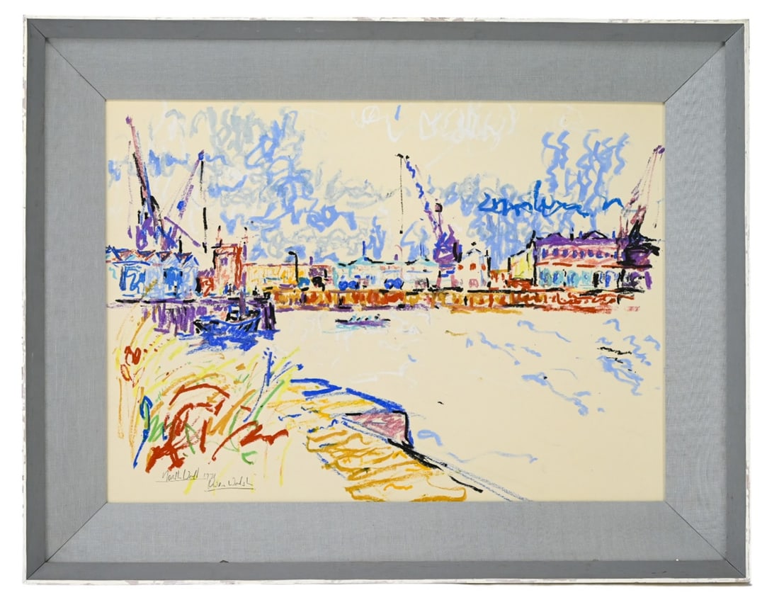 Owen Walsh Signed Pastel North Wall Ireland (1 of 10)