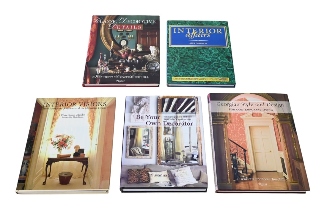 5 20th C Decorating Coffee Table Books by Designer (1 of 17)