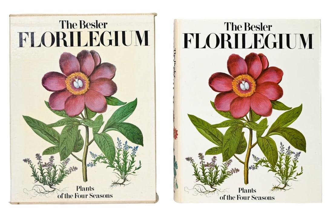 The Besler Florilegium Plants of the 4 Seasons: Coffee Table Hard Cover Book The Besler Florilegium Plants of the 4 Seasons with Storage Case. Measures 16 inches x 12 inches.