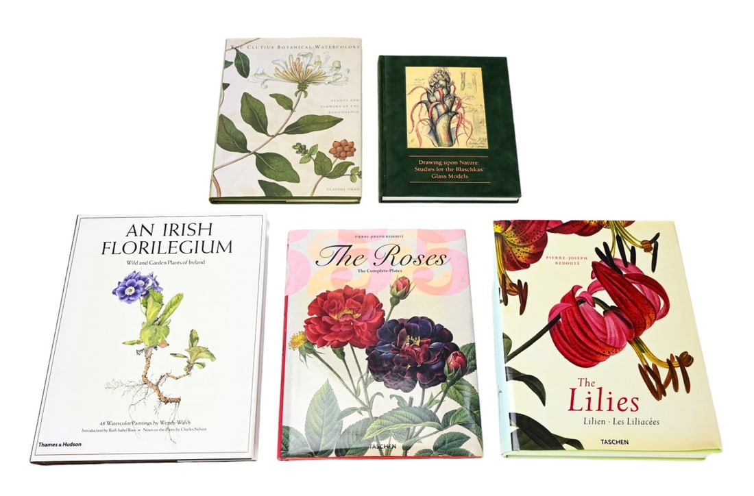 5 20th C Art Coffee Table Books Botanical Art Form (1 of 17)
