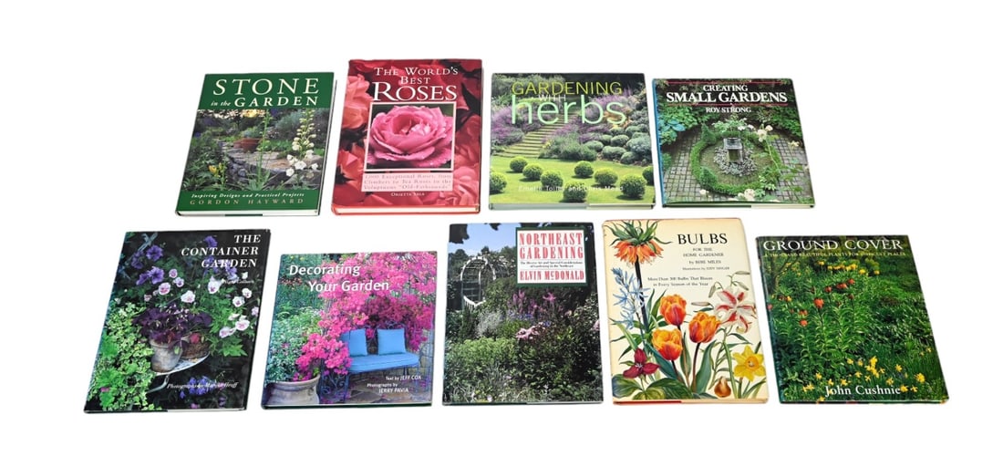 9 20th C Coffee Table Books Gardens & Gardening (1 of 20)