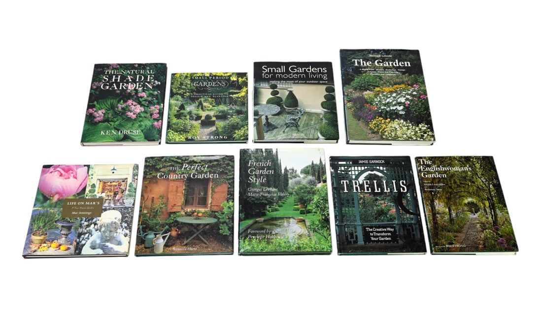 9 20th C Coffee Table Books Gardens & Gardening (1 of 20)