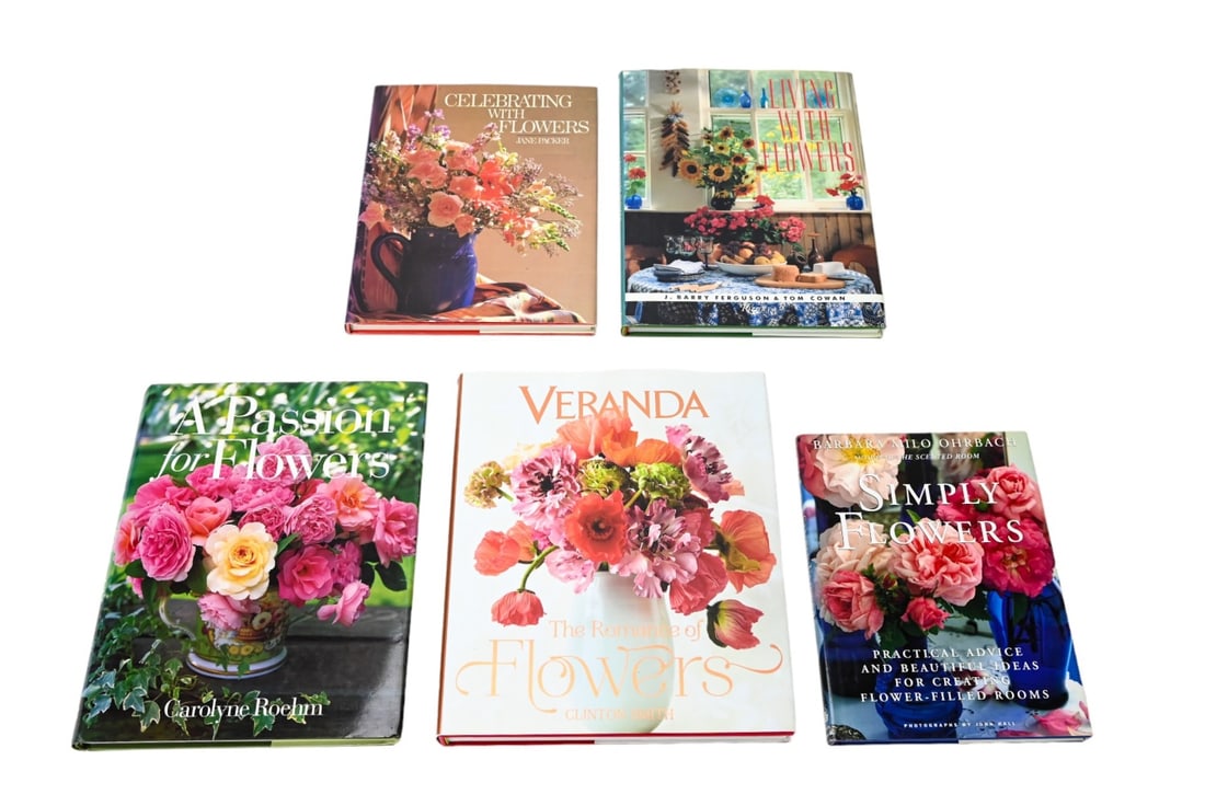 5 20th C Coffee Table Books on Flower Arranging (1 of 17)