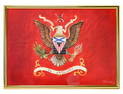 Painting of WWII 2nd Artillary Battalion Flag