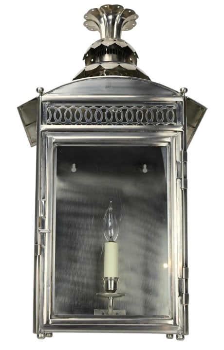 Charles Edwards Nickel Tone Pineapple Lantern (1 of 20)