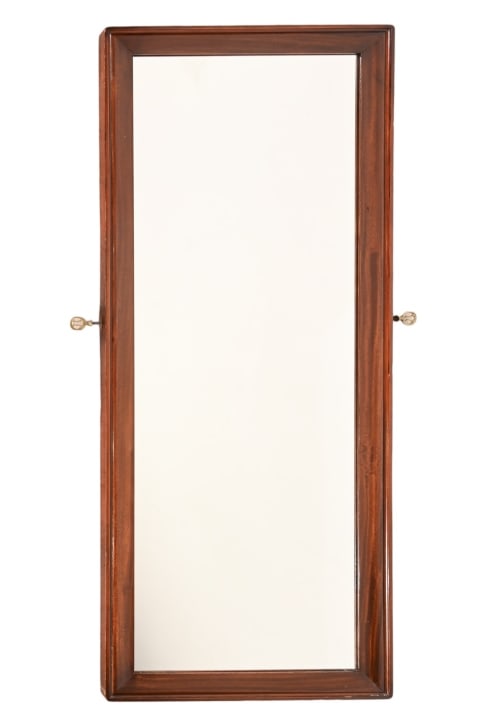 Salvage Oak Mirror: Salvage Oak Mirror. Measures 58 inches x 21 inches x 2 inches.