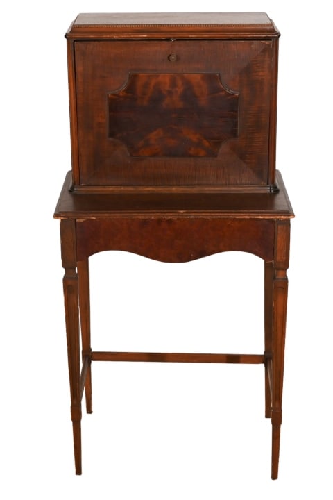 Antique Hall Desk, Ladies Desk, Phone Cabinet (1 of 14)