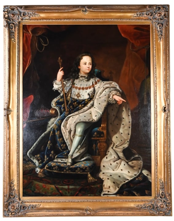 James Colman Oil Painting of Rigaud's Louis XV (1 of 9)