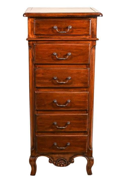 Antique French Louis XV Style Oak Lingerie Chest (1 of 16)