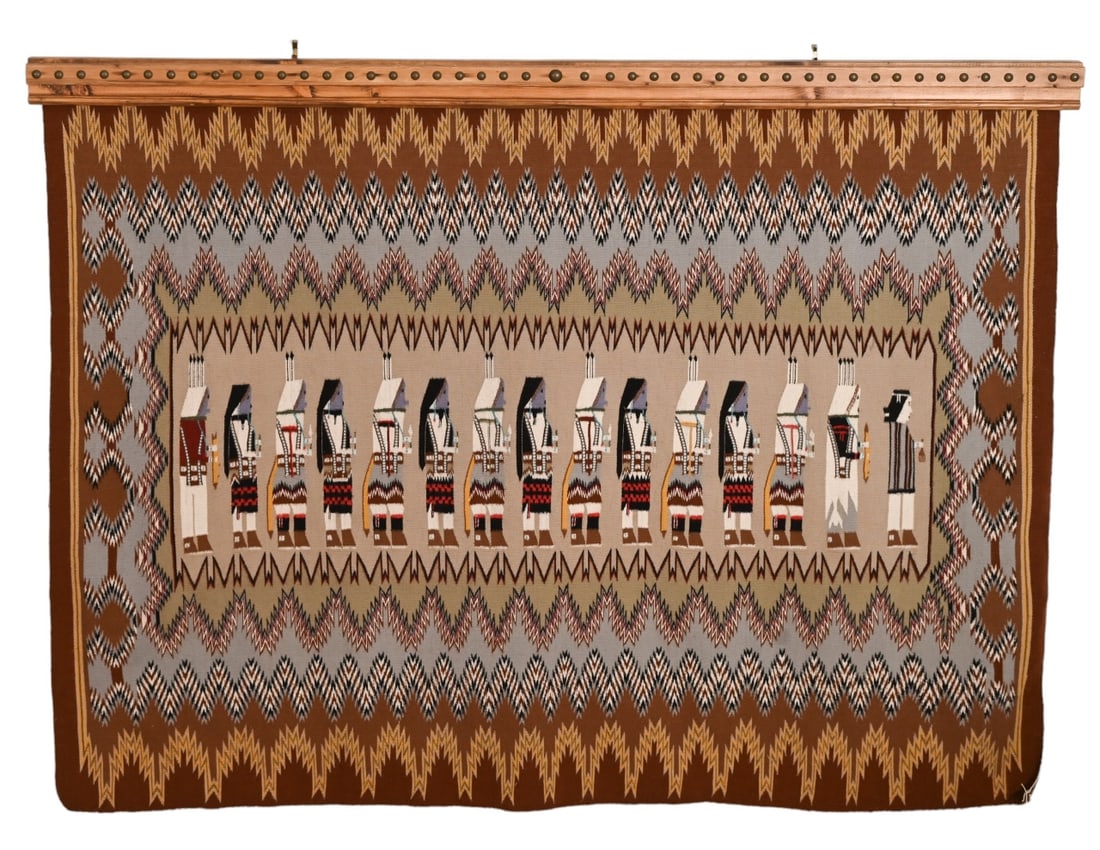Native American Navajo Woven Yei Rug by Segay (1 of 19)