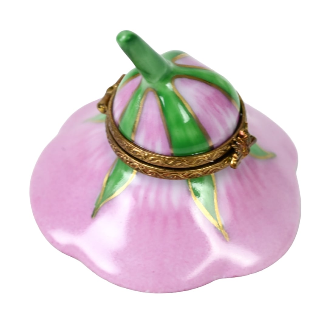 Limoges Porcelain Hinged Floral Trinket Box (1 of 6)